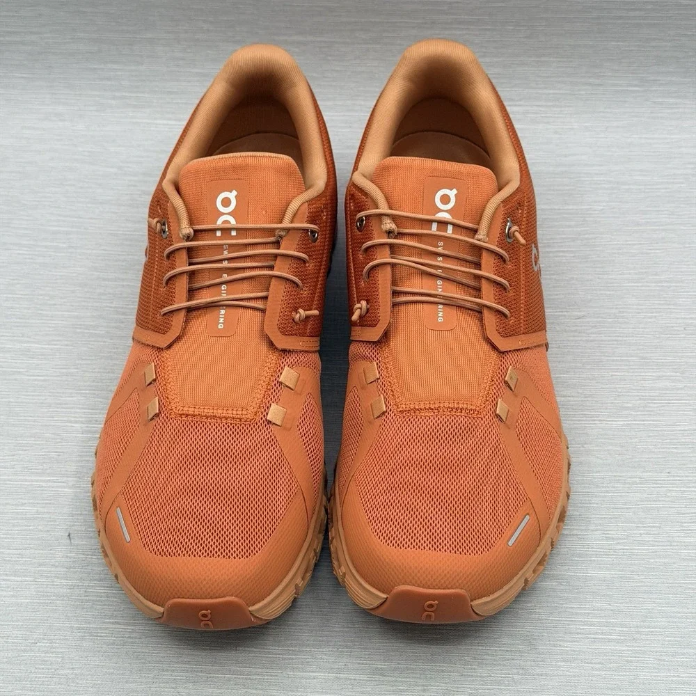 On Cloud 6 Men's 11 Running Shoes Canyon Sandstone Orange Speed Laces